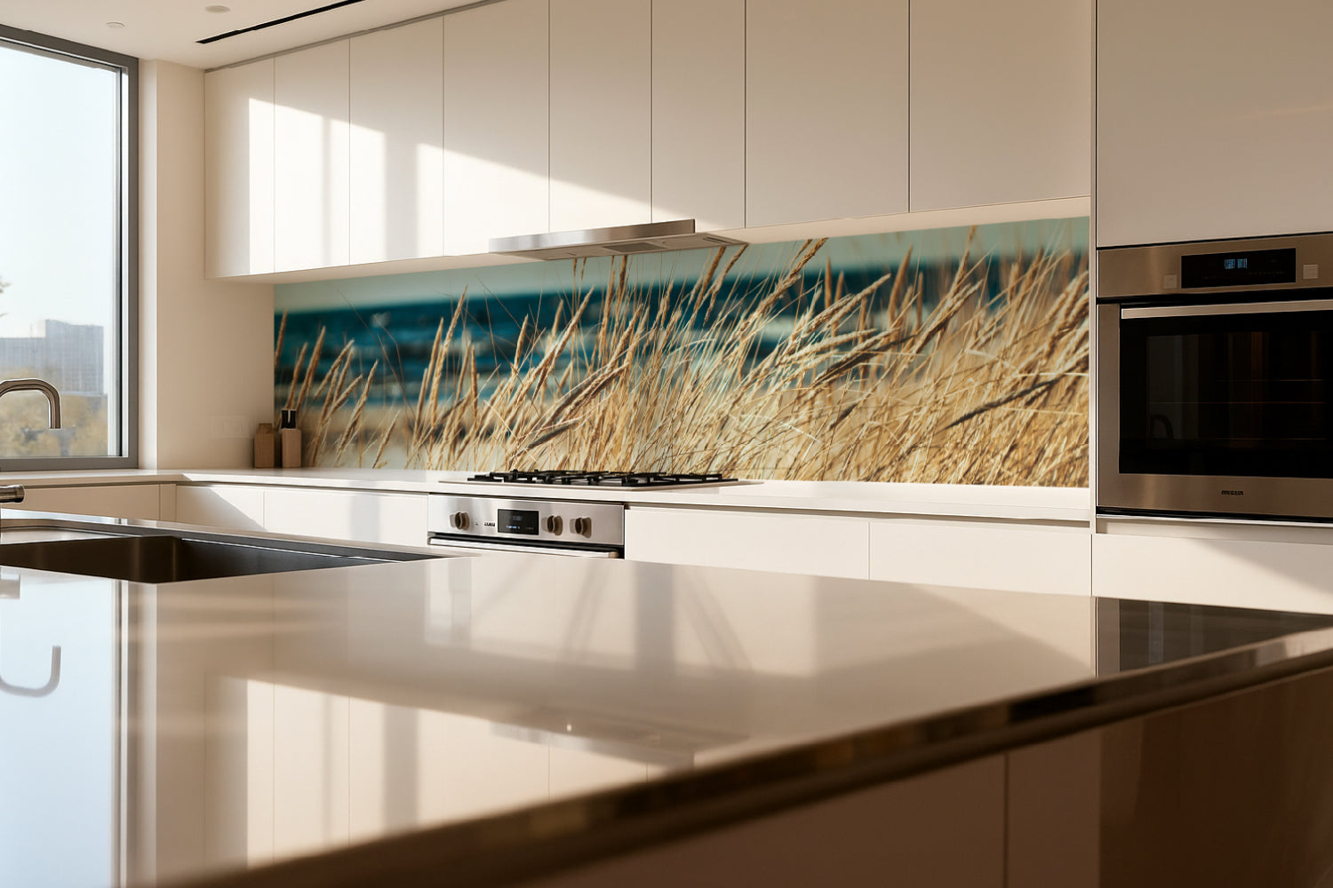 Küchenrückwand Dünengras am Meer
