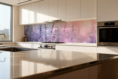 Küchenrückwand Blumenmotiv Lavendel