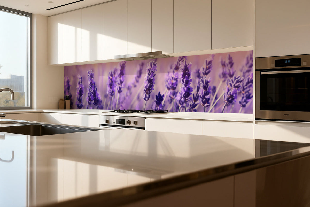 Küchenrückwand Lavendelfeld