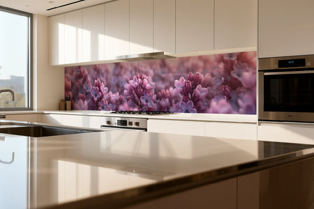 Küchenrückwand Fliederblüten Romantik