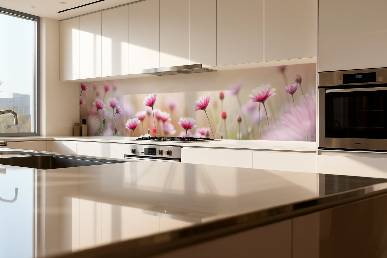 Küchenrückwand Frühlingsblumen