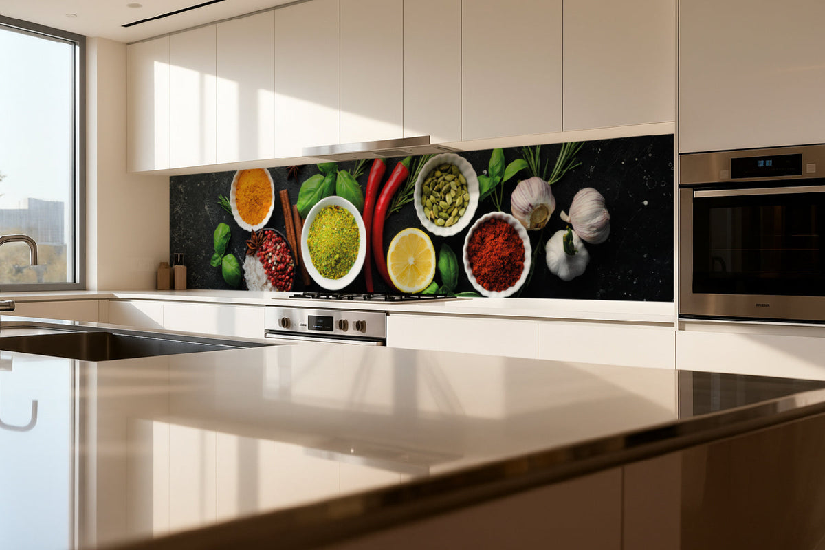 Küchenrückwand Gewürze