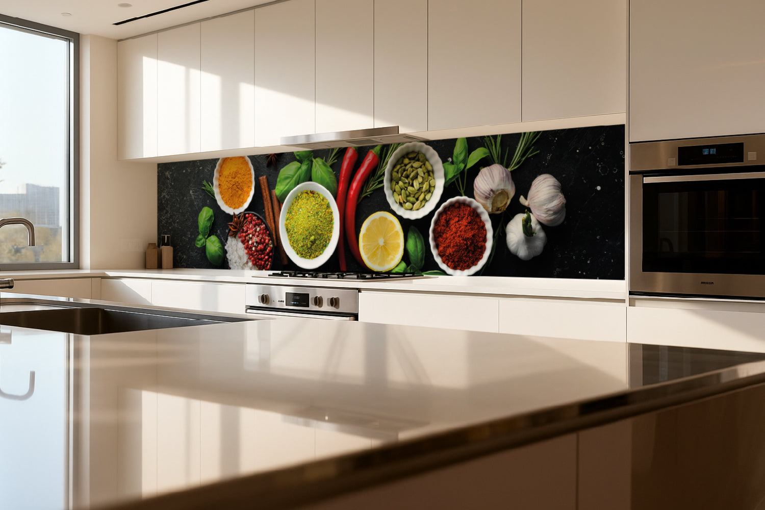 Küchenrückwand Gewürze