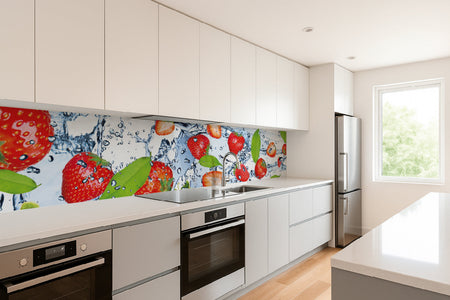 Küchenrückwand Erdbeeren Splash