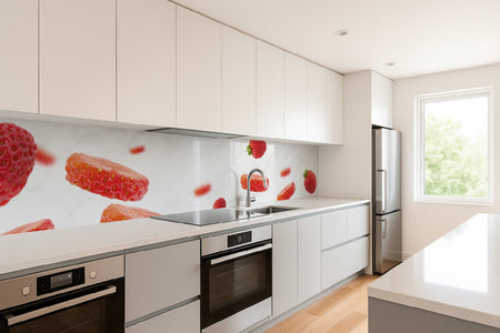 Küchenrückwand Frische Erdbeeren