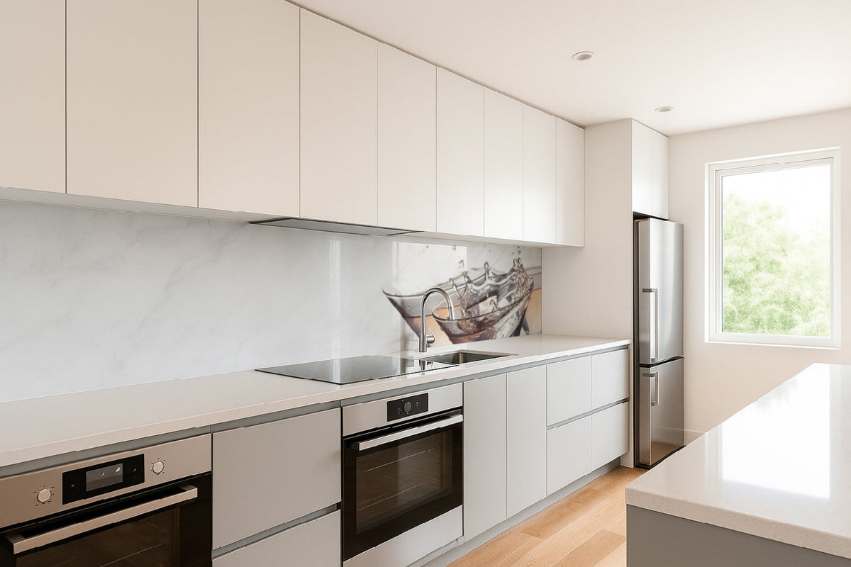 Küchenrückwand Sektgläser