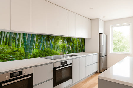 Küchenrückwand Bambuswald