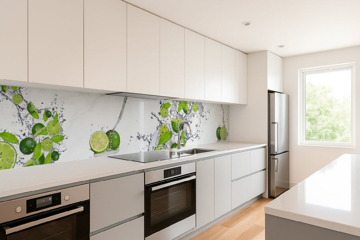 Küchenrückwand Limetten Splash