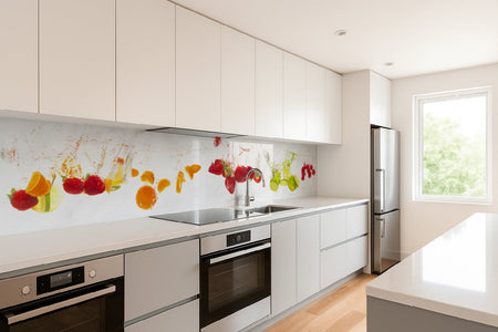 Küchenrückwand Obst & Wasser