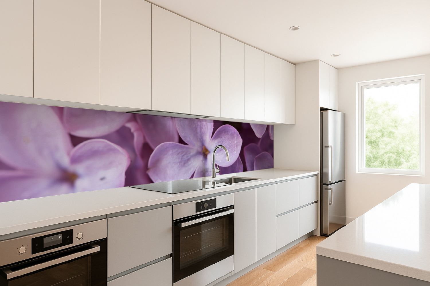 Küchenrückwand Fliederblüte Nahaufnahme