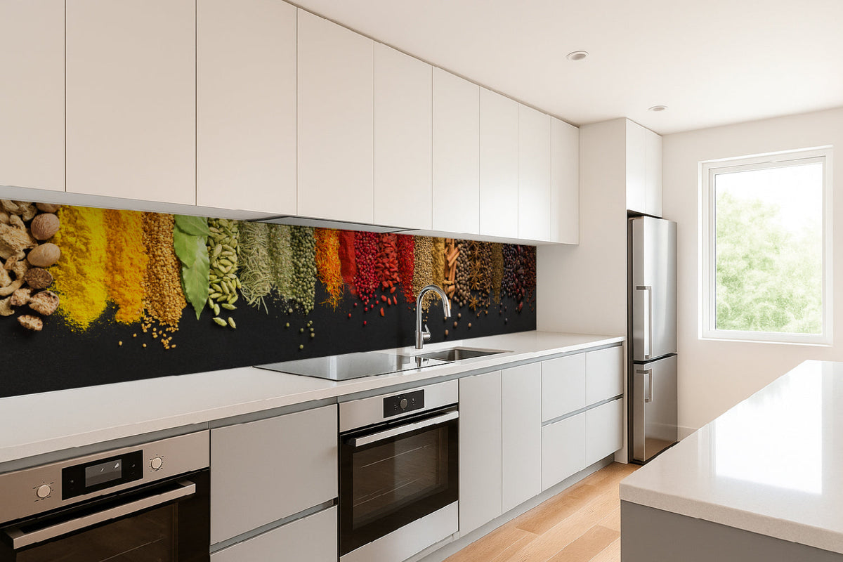 Küchenrückwand Bunte Gewürze