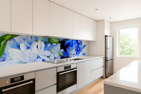 Küchenrückwand Blüten
