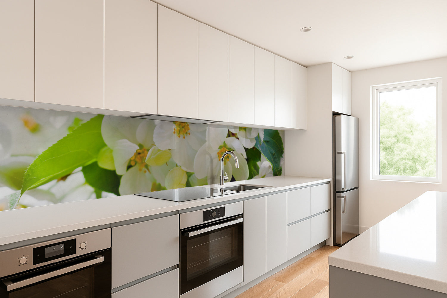 Küchenrückwand Blütenzauber