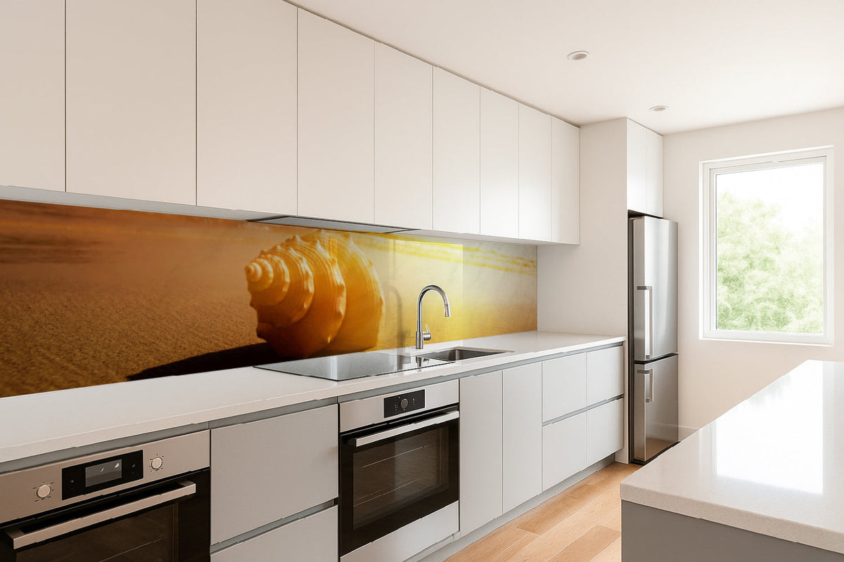 Küchenrückwand Sonnenuntergang am Strand