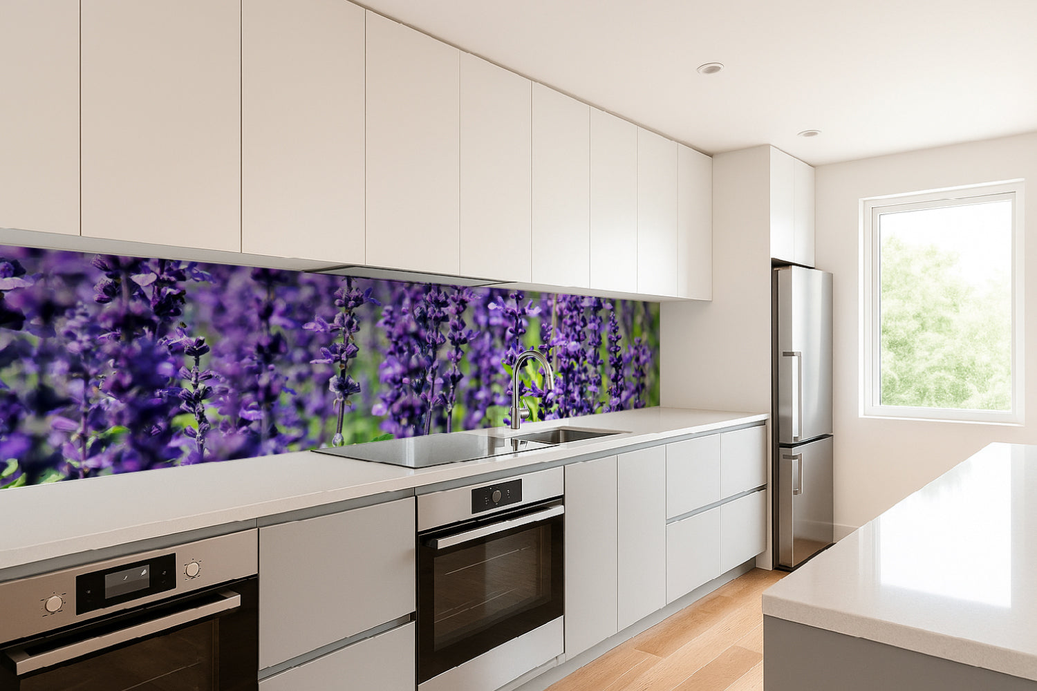 Küchenrückwand Lavendel