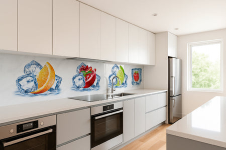Küchenrückwand Frucht & Eis