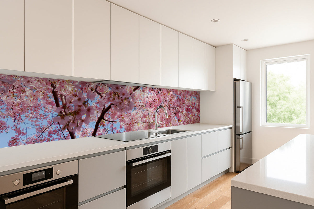 Küchenrückwand Kirschblüte