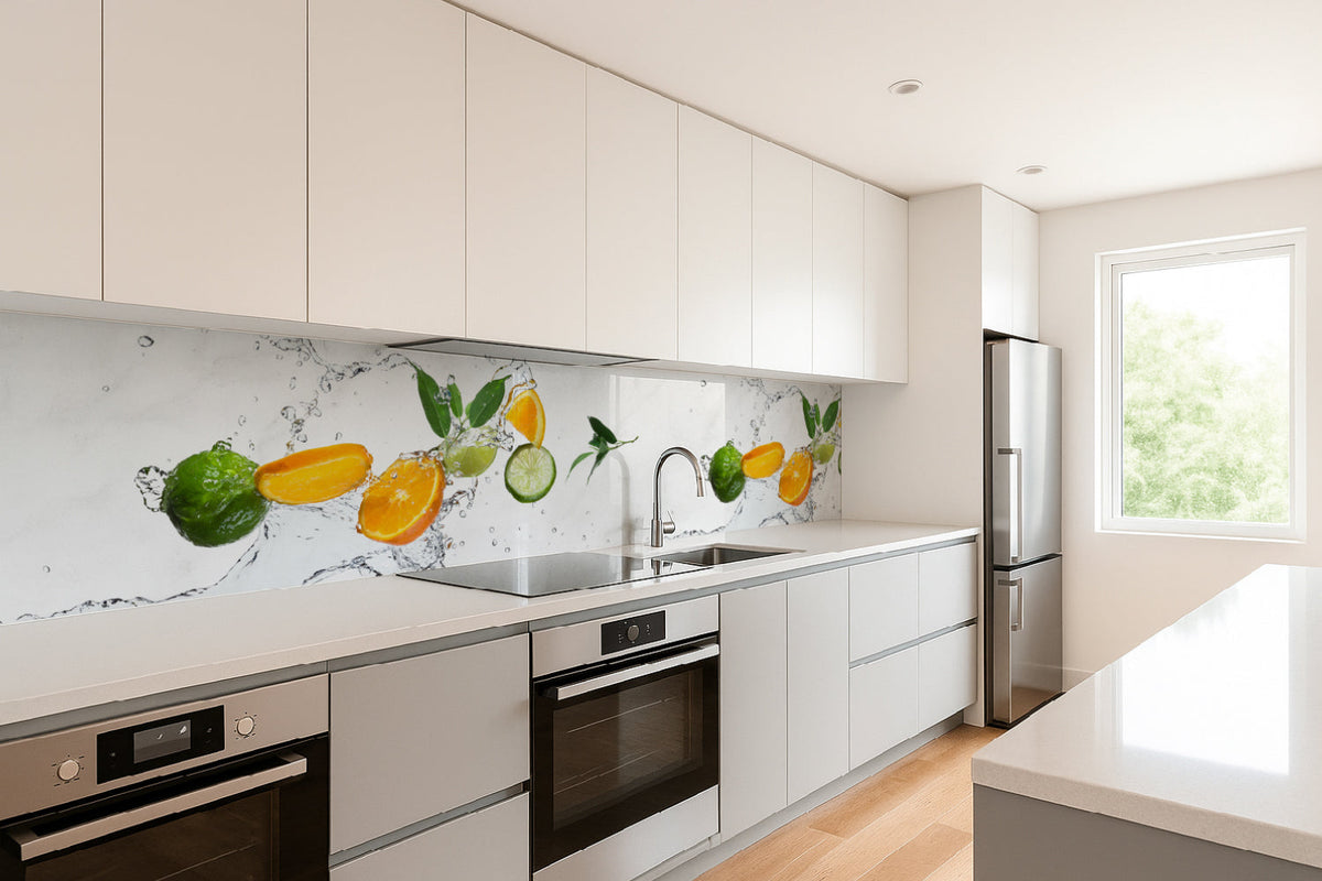 Küchenrückwand Zitrus Splash