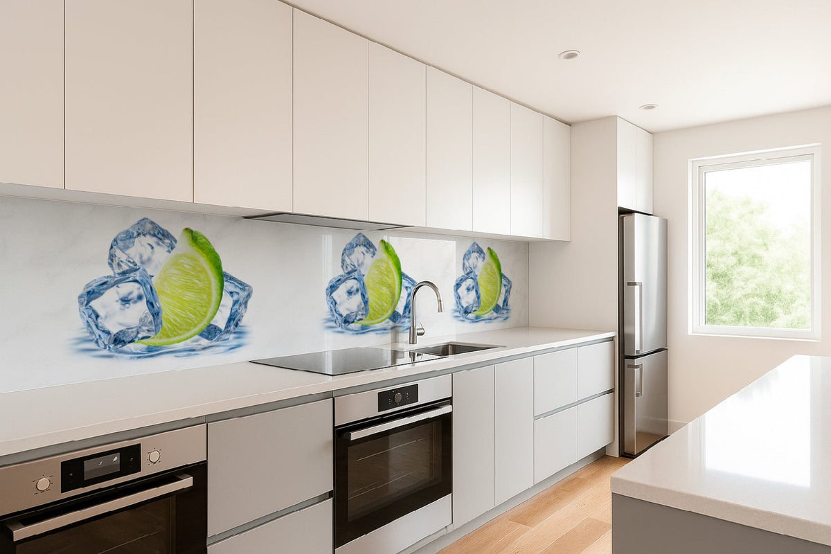 Küchenrückwand Limette & Eis