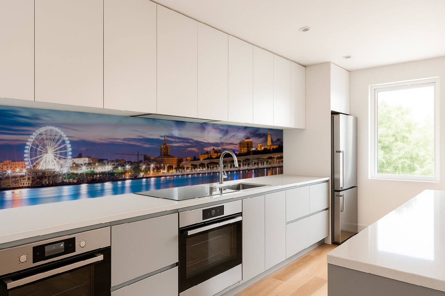 Küchenrückwand Stadt am Meer