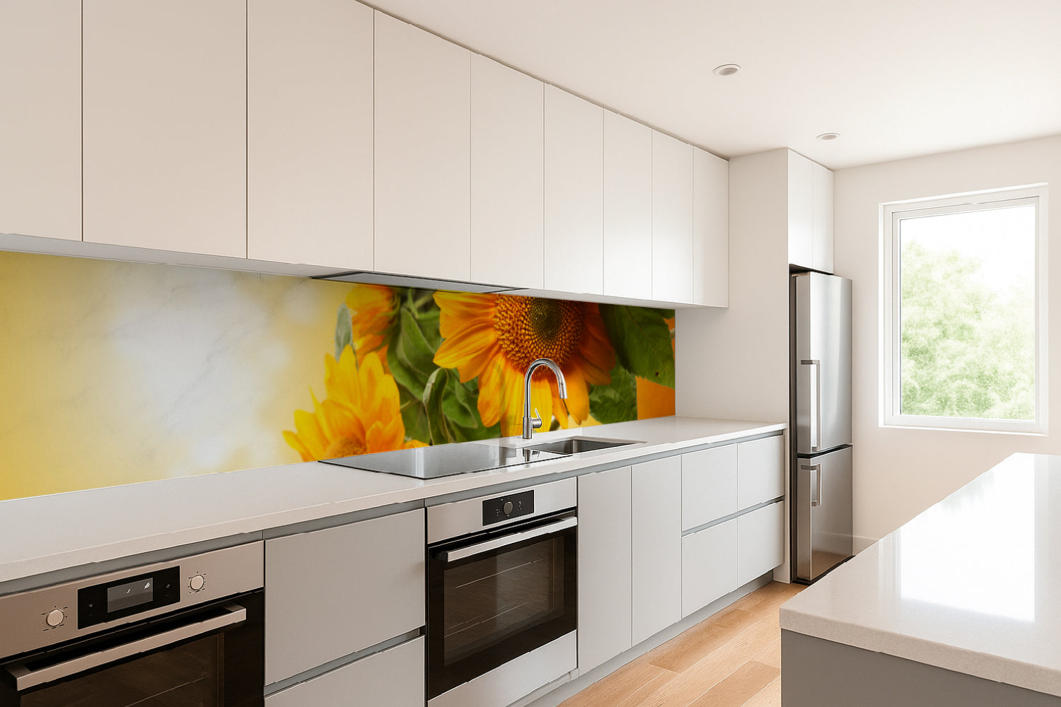 Küchenrückwand Sonnenblume Gelb