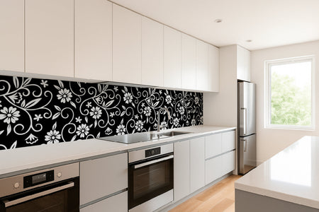 Küchenrückwand Blumenmuster