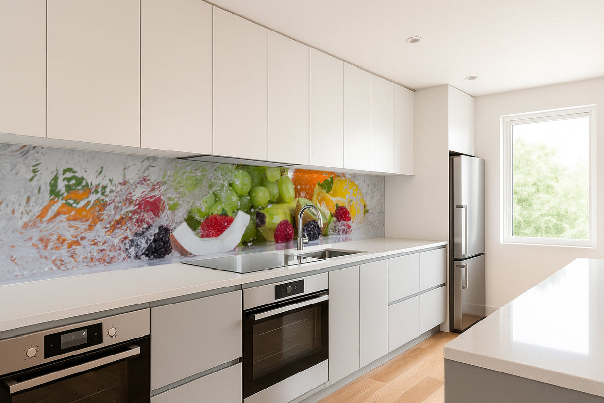Küchenrückwand Früchte Splash