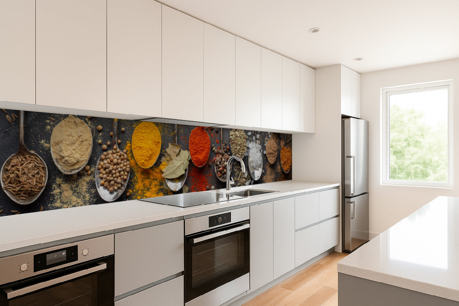 Küchenrückwand Kräuter & Gewürze