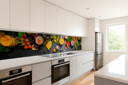 Küchenrückwand Gemüse & Smoothies
