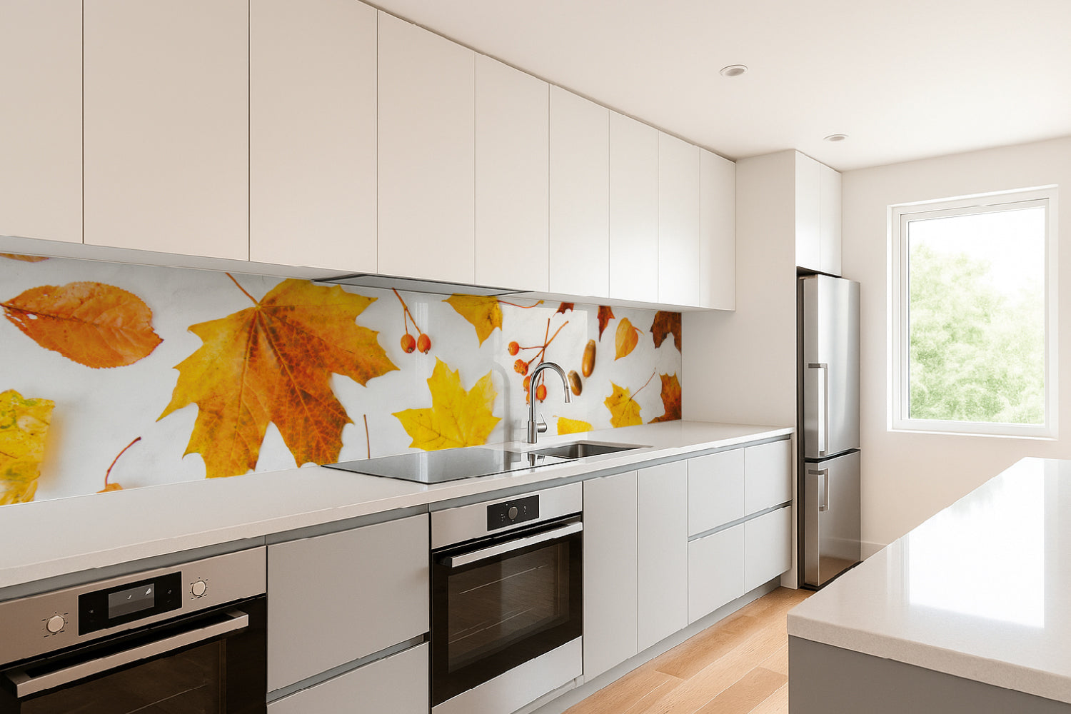 Küchenrückwand Herbstblätter