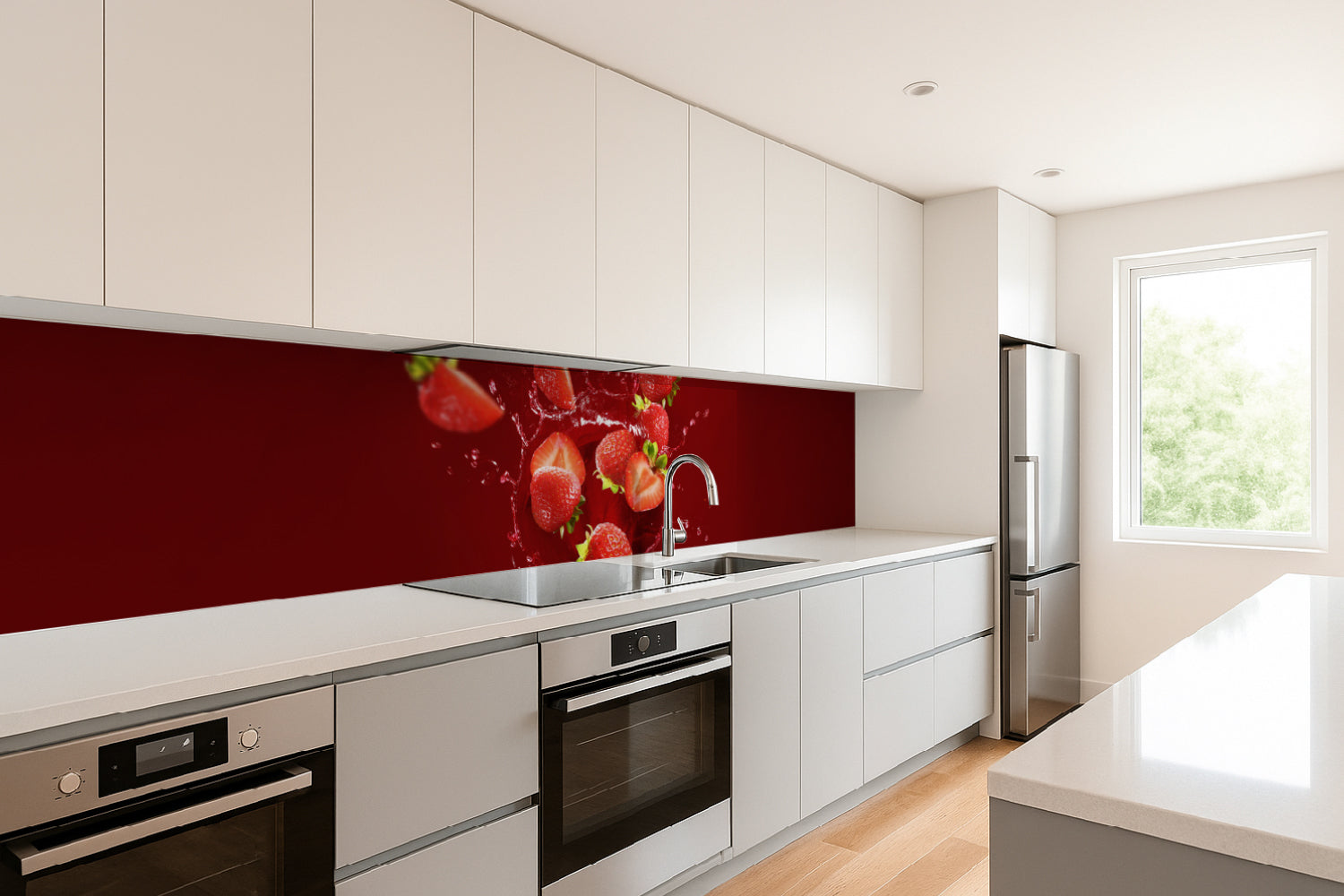 Küchenrückwand Erdbeeren Splash