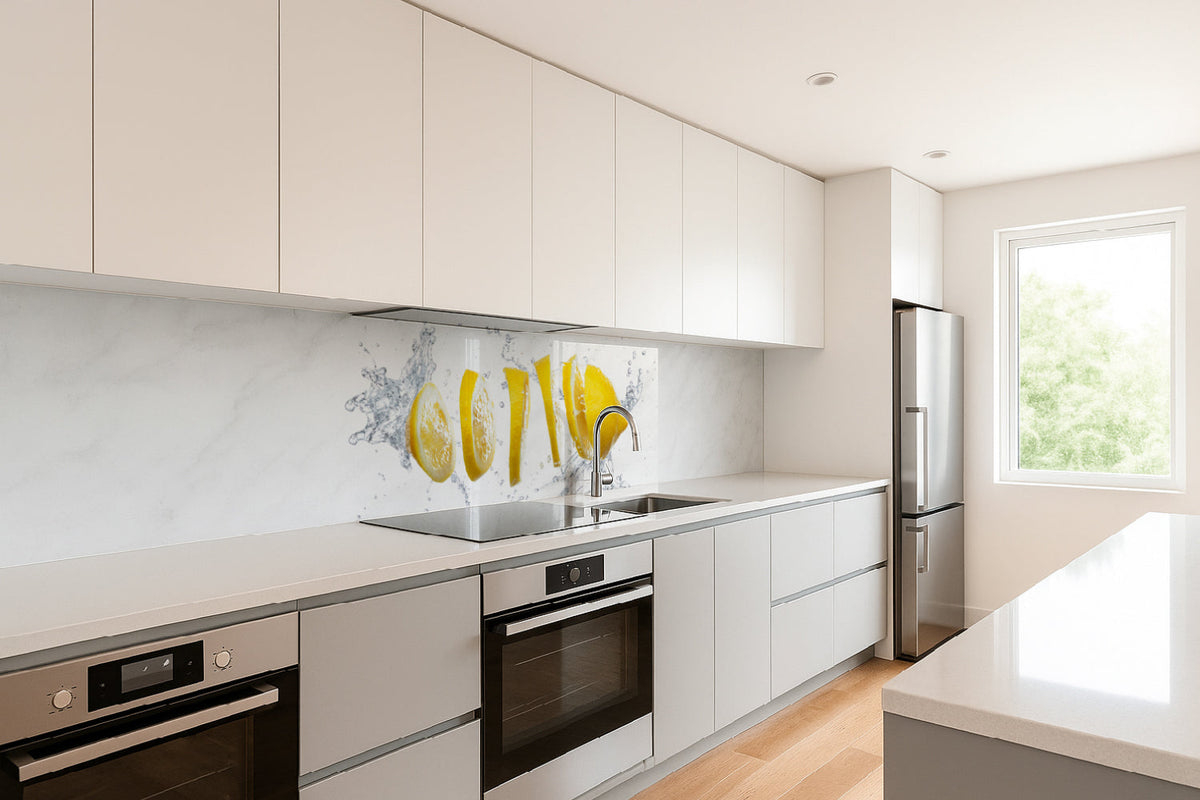 Küchenrückwand Zitrone Splash