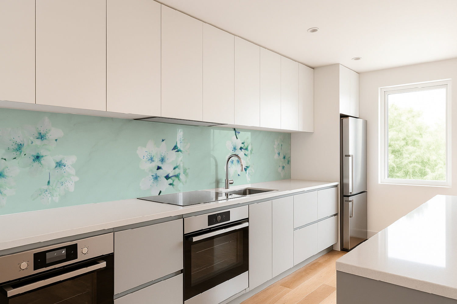 Küchenrückwand Frühlingsblüten Elegant