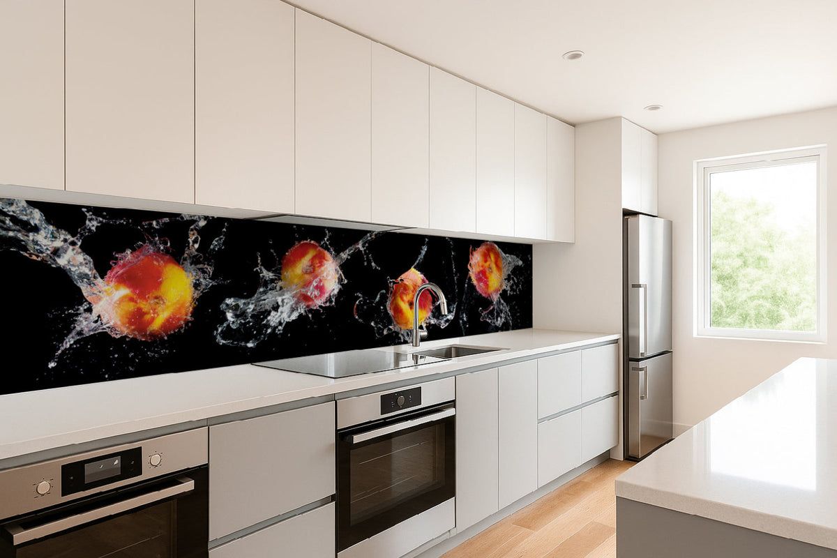 Küchenrückwand Pfirsich Splash