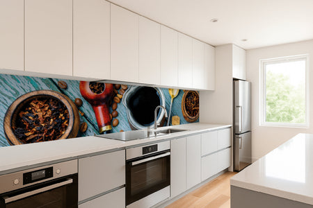 Küchenrückwand Kaffee & Pfeife Vintage