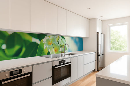 Küchenrückwand Exotische Blumen