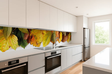 Küchenrückwand Bunte Blätter Herbst