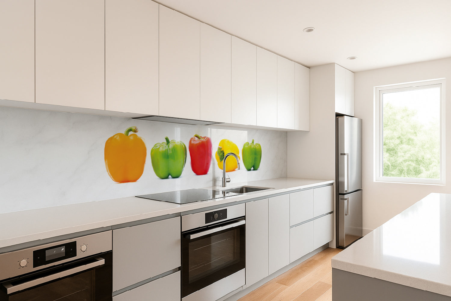 Küchenrückwand Bunte Paprika