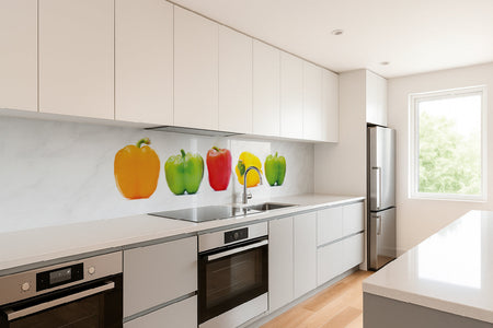 Küchenrückwand Bunte Paprika