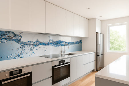 Küchenrückwand Wasser Welle