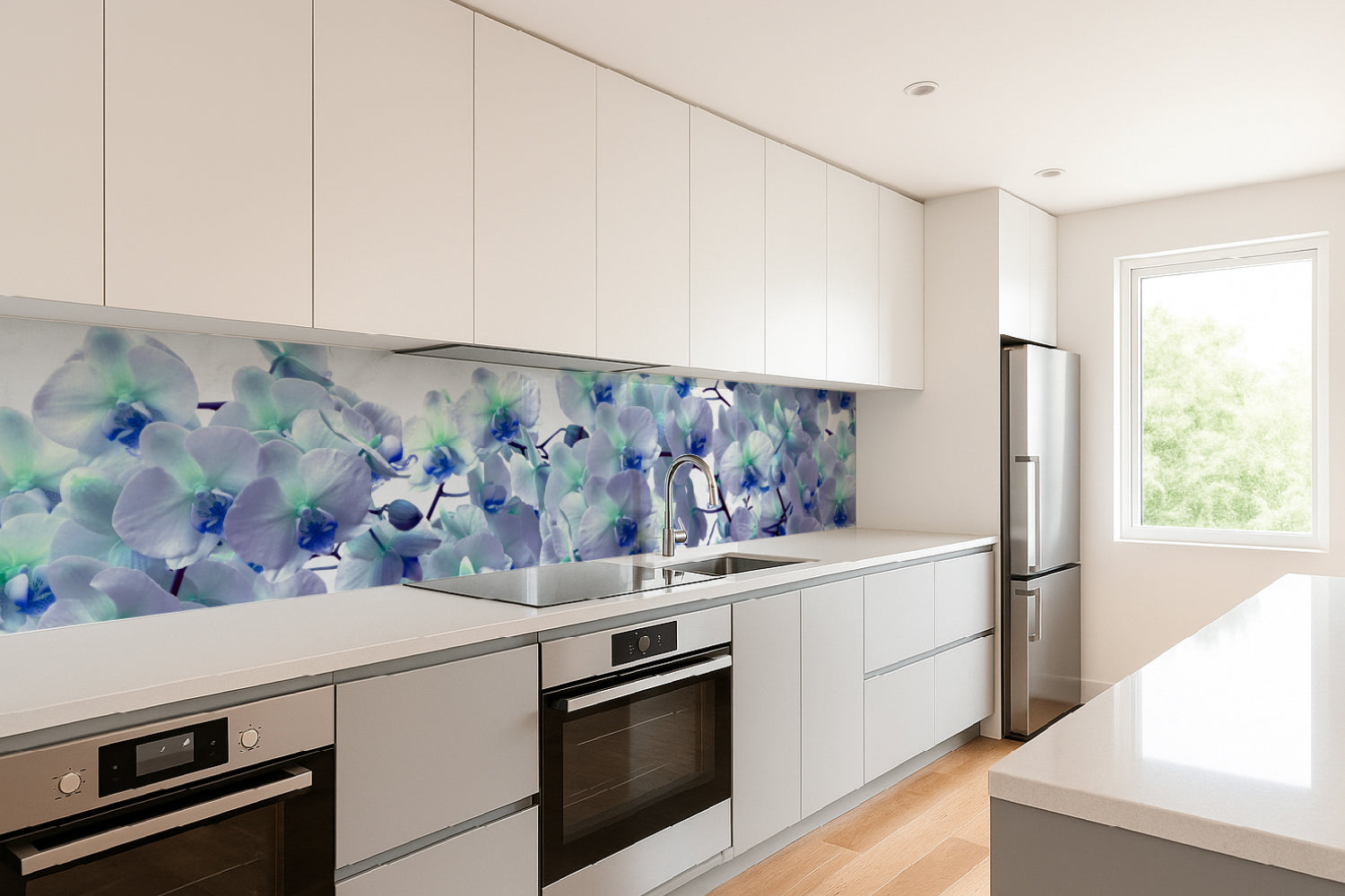 Küchenrückwand Orchideen