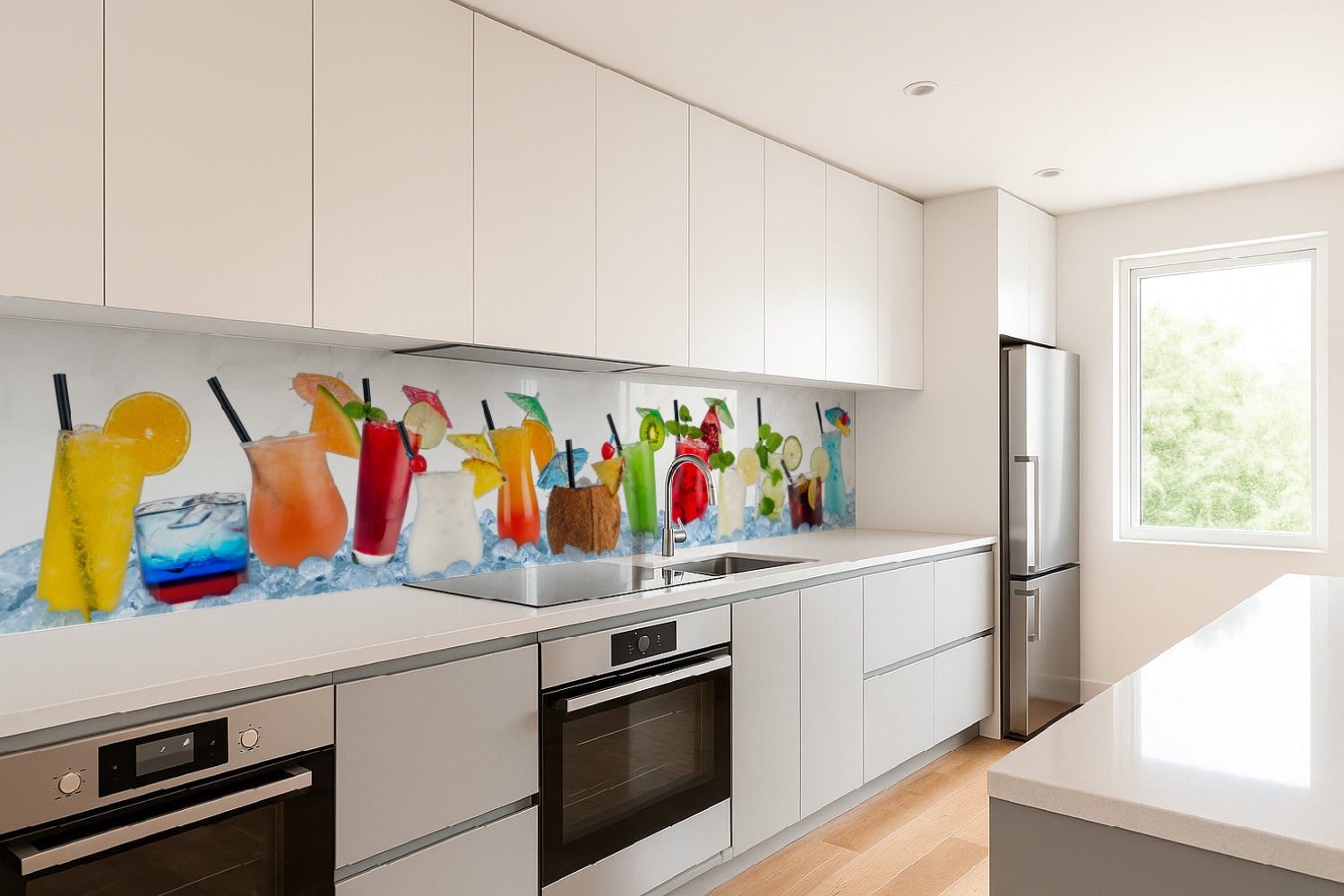 Küchenrückwand Bunte Cocktails