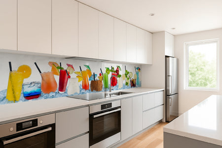 Küchenrückwand Bunte Cocktails