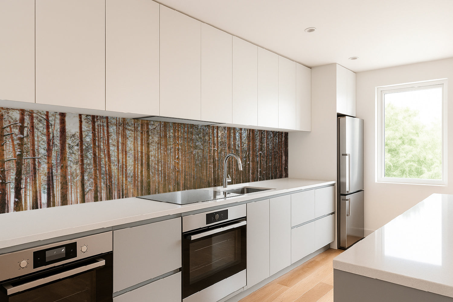 Küchenrückwand Waldmotiv