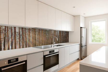 Küchenrückwand Waldmotiv