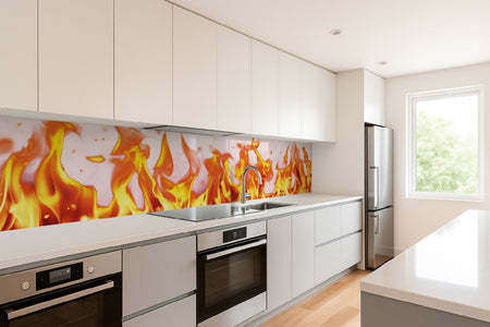 Küchenrückwand Feuer & Flammen