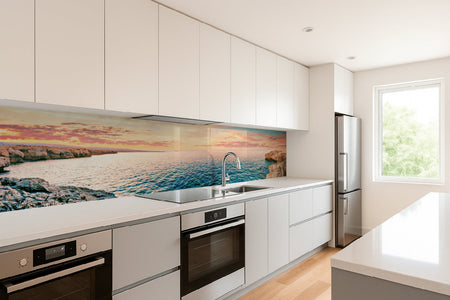 Küchenrückwand Sonnenuntergang am Meer