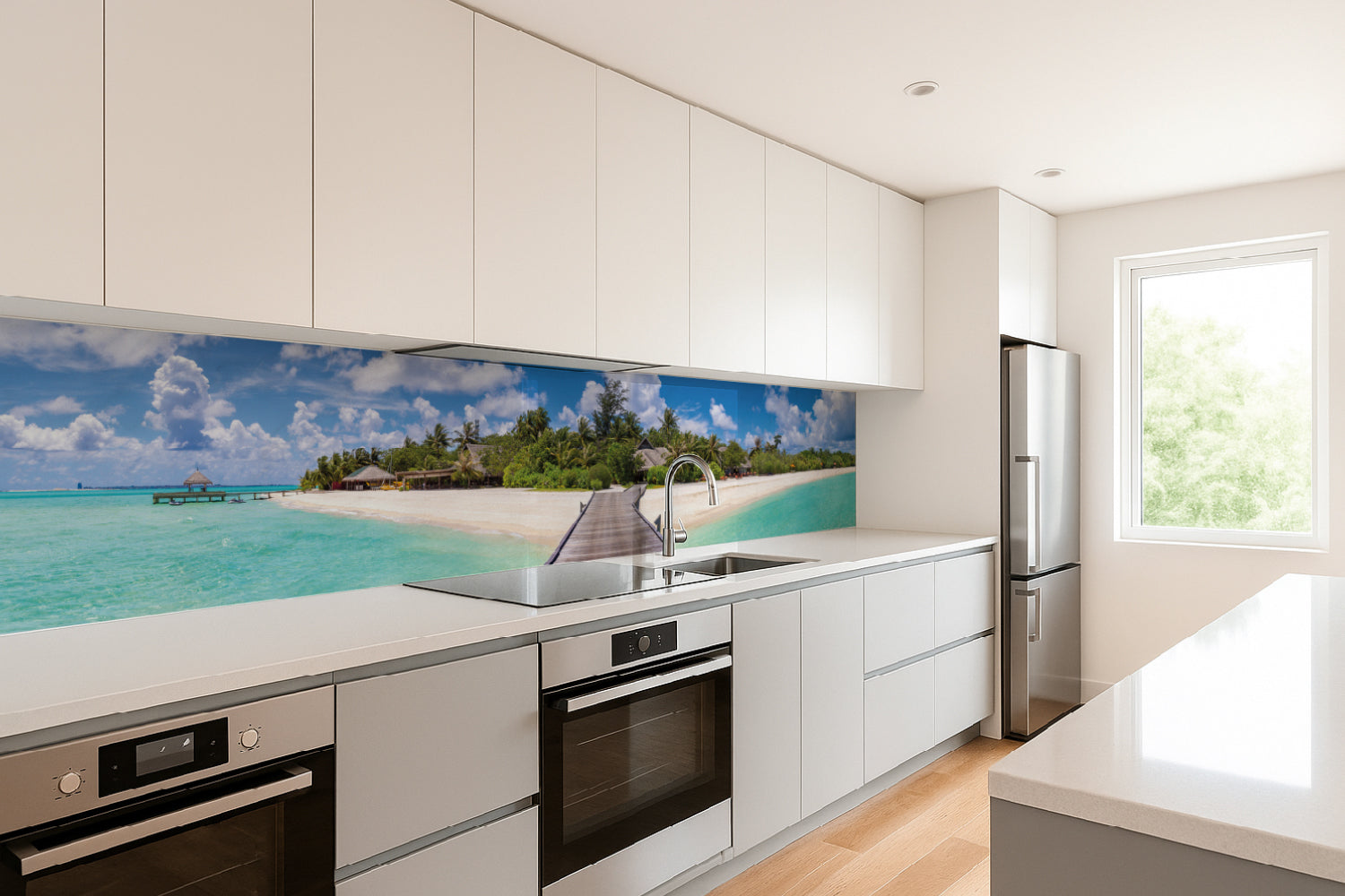 Küchenrückwand Tropischer Inseltraum