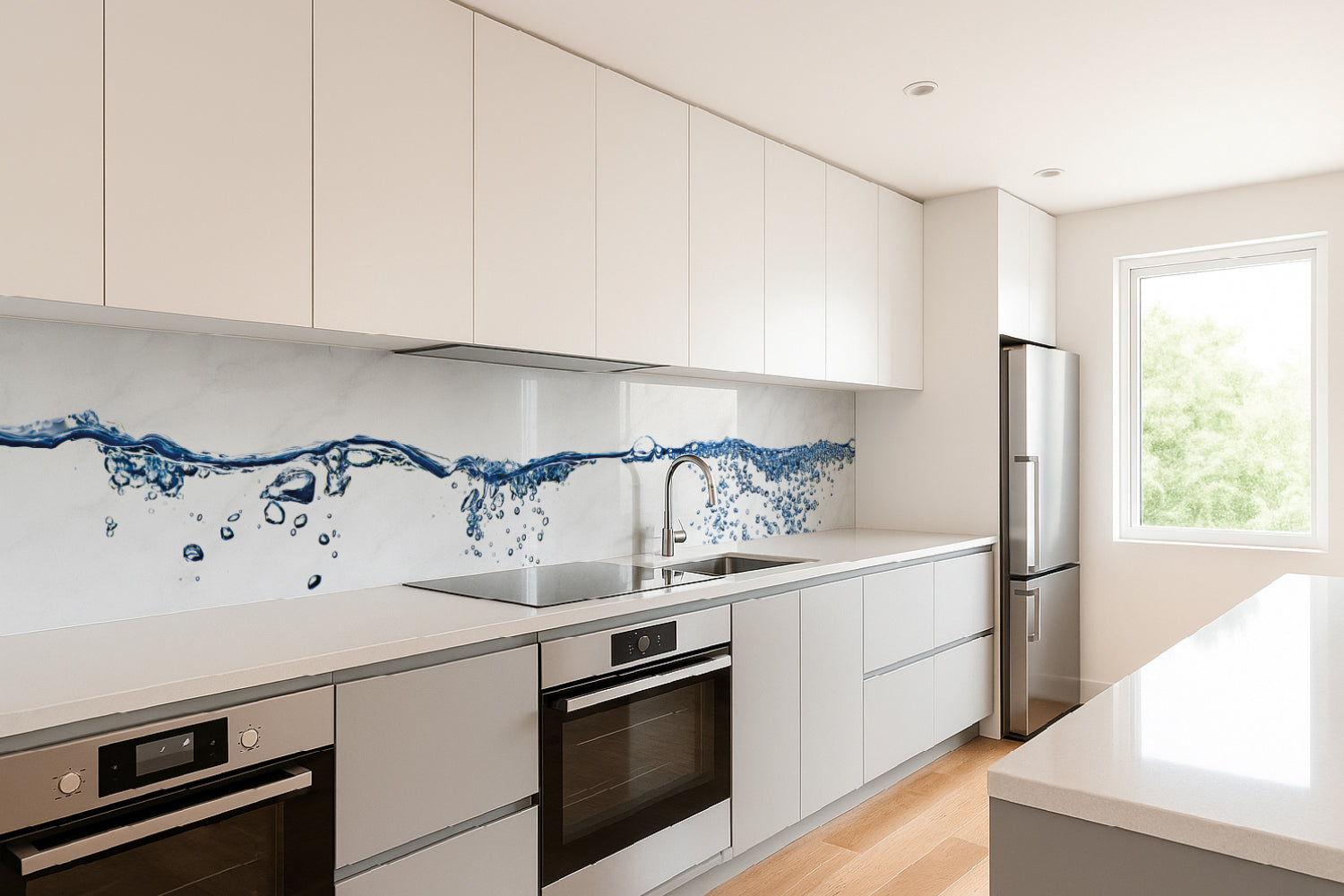 Küchenrückwand Sprudelndes Wasser