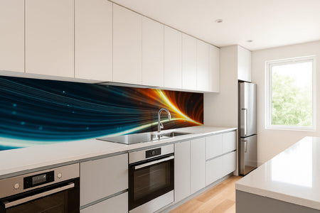 Küchenrückwand Abstraktes Lichtspiel